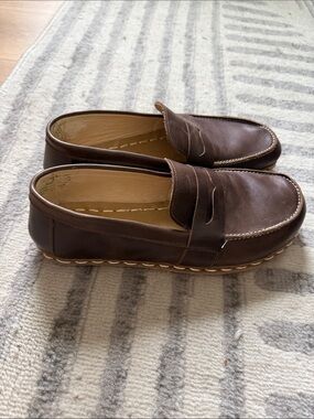 Atlantis Handmade Shoes Women's Cafe Noir Penny Loafers